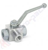 product 3 way hydraulic ball valve, RS 3 , 100 L/min, G 3/4" thumb