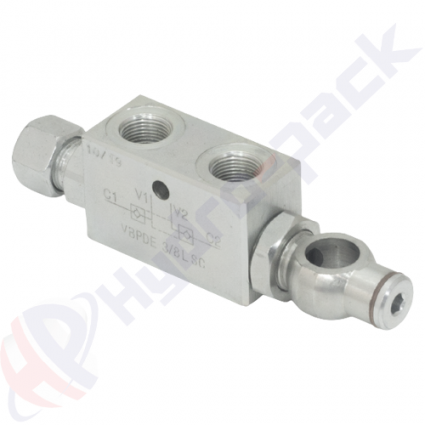 product Double pilot operated check valve, VBPDE L SC , 30 L/min, G 3/8" , VBPDE 3/8 L SC V0112 image thumb
