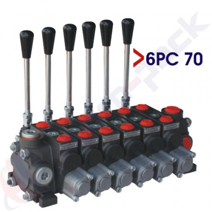product Секционен контролен клапан 70 литра, 6PC70 , 6 макари , G 1/2" , open center макара image thumb
